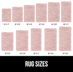 GORILLA GRIP Bath Rug Mat 60x24, Soft Absorbent Chenille, Quick Dry Microfiber Mats, Rubber Backing Washable Shower Floor Rugs, Bathmat Runner, US Designed Bathroom Home Decor Accessories Dusty Rose