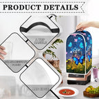 Talayituse Butterfly Flower Print Blender Dust Cover, Fingerprint Protection Cover for Stand Mixer or Coffee Machine, Home Kitchen Appliance Covers for Stain Dust Resistant Supplies