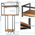 MOUGIGI Towel Rack Wall Mounted - Space-Saving Design for Small Bathrooms - Versatile Organizer for Towels, Blankets, and More - Ideal for RVs and Hotels
