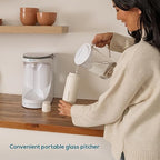 AquaTru Carafe Alkaline Countertop Water Purifier | Certified 4-Stage RO System Removes 84 Contaminants Including Forever Chemicals, Lead & Fluoride | Adds Healthy Minerals | No Plumbing