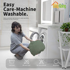 Easy-Going 6 Pieces Recliner Loveseat Stretch Sofa Slipcover Sofa Cover Furniture Protector Couch Soft with Elastic Bottom Kids, Spandex Jacquard Fabric Small Checks Greyish Green