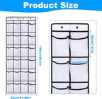 CTTZCKJ Over The Door Organizer For Cruise Ships|Magnetic Door Organizers with 24-Pocket for Cruise Ship|55"x21"|Cruise Over the Door Organizer,Magnetic Shoe Rack for Cruise,Behind-Door Storage