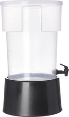 Carlisle FoodService Products Round Beverage Dispenser, Durable Drink Dispenser with Spigot and Sturdy Base for Catering, Events, and Parties, Plastic, 5 Gallons, Black