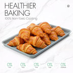 HYGGEOXY Ceramic Baking Sheet, Cookie Sheets for Baking 15x10"