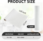 RAY STAR 12X120 Inch Shelf Liner for Kitchen Cabinets, Non-Adhesive Cabinet Liner Washable, PVC Drawer Liner for Dresser Non-Slip Bathroom (White Circle)(1 Roll)