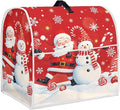 Santa Claus Mixer Cover for Kitchen Aid 4.5-5 Quart Stand Mixers, Universal Kitchen Appliance Dust Cover Washable Dustproof Cloth Cover with Pocket for Kitchenware Gift for Christmas