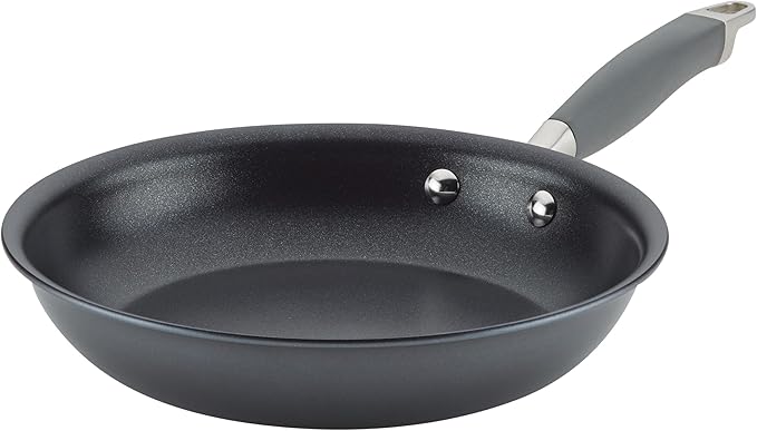 Anolon Advanced Home Hard-Anodized Nonstick Skillets (2 Piece Set- 10.25-Inch & 12.75-Inch, Moonstone)