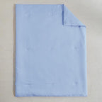 Toddler Bedding Set - 5 Piece Soft and Breathable Toddler Bed Set for Boys and Girls, Includes Quilted Comforter, Fitted Sheet, Flat Top Sheet, Standard Pillowcase and Toddler Pillowcase, Light Blue