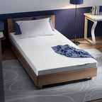 Cooling Mattress Topper Twin Size 2 Inch, Cooling Gel & Bamboo Charcoal Memory Foam Mattress Topper for Back Pain Relief, Firm Dual-Layer Foam Bed Pad with Removable Cover College Dorm