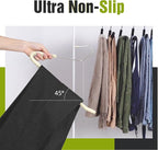 Spring Fever Open Ended Non Slip Sponge Padded Pants Hangers - Chrome Plating Foam Heavy Duty Space Saving Beige 10