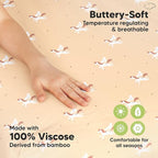 Pack and Play Sheets Fitted - 2-Pack Mini Crib Sheets for Pack N Play Mattress 38x26, Soft & Cozy, Neutral Toddler Playard Bedding, Snug Fitted Mini Baby Crib Mattress Cover Boy, Girl (Lune Mystic)