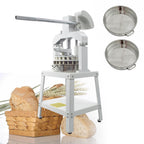 Yokoma Commercial 18PCS Dough Divider Vertical Manual 18PCS Dough Divider Manual Doughs Dividing Cutting Machine with 2 Stainless Steel Basins for Commercial Baking, 2.2-11.29oz(60-320g) Weight Range