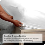 Bare Home 2-Pack Fitted Bottom Sheets Split King - Premium 1800 Ultra-Soft Microfiber - Deep Pocket - 4 Twin XL Fitted Sheets (Split King, White)