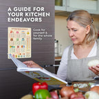 Kitchen Conversion Chart Magnet for Easier Cooking & Kitchen Baking - Kitchen Gadget Baking Gifts - Metric Conversion Chart for Cooking - Cute Kitchen Accessories - Kitchen Needs Baking Accessories