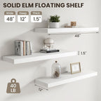 Dreamland White Floating Shelves