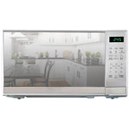 Total Chef 0.7 Cu Ft Microwave Oven - Countertop Small Kitchen Appliance, Stainless Steel Microwave with Digital Touch, Pre-Set Functions, 10” Turntable, 700 Watt