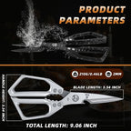 Kitchen Scissors Set - Heavy Duty Japanese Style, Dishwasher Safe, All Purpose Meat Cutting Shears, Sharp Food Scissors for Chicken Bones, Turkey, Fish & Vegetables