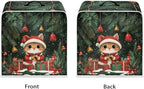 Coffee Maker Cover Christmas Cat Coffee Up Covers Dustproof Protector for Mixer Foldable Appliance Cover