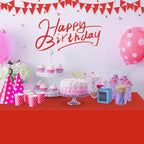 16 Pack Red Plastic Tablecloth for Rectangle Tables, Premium Decorative Red Disposable Table Cloths for Parties, Rectangle Party Table Cover for Birthday, Wedding, Christmas, Anniversary, 54 x 108Inch