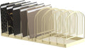 SUPEASY File Organizer 9-Section Mesh Desk Organizer, Upright File Organizer Desktop Organizer File Sorter, File Folder Holder for Office Supplies, Golden Yellow