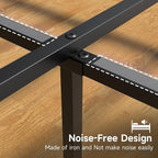 Z-hom Upgraded King Size Bed Frame, Heavy Duty Metal Sturdy King Bed Frame