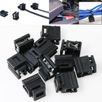 Heyous 20PCS 16x14x10mm Cable Tie Brackets Plastic Edge Mount Clip Fastener Organizer for Cord Organization
