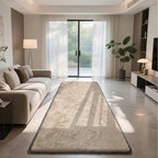 Soft Runner Rugs for Bedroom, Beige 3x7 Area Rugs Fluffy Rug Shaggy Area Rug Carpet, Bedside Rug for Living Room Bedroom Kids Room Home Decor