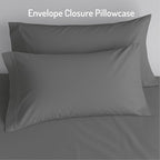 Degrees of Comfort Full Size Sheet Set for Air Mattress – Extra Deep Pocket up to 22”, 4-Piece Bedding Sets with Dual Side Storage Pockets, Breathable & Soft, Wrinkle-Free, Grey