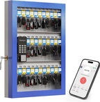 WeHere 72-Key Smart Key Lock Box, Wall-Mount Key Cabinet with Key Management App(Track Key Borrow/Return), Keypad, Bluetooth & WiFi Unlock (Sold Separately) for Commercial, School, Rental, Office