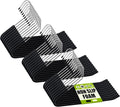 Spring Fever Open Ended Non Slip Sponge Padded Pants Hangers - Chrome Plating Foam Heavy Duty Space Saving Black 30