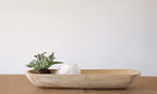 Creative Co-Op Paulownia Wood Oval Bowl | Brown | 22.75" L x 6" W x 3.25" H | (Pack of 4)
