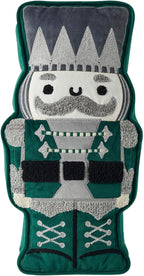 Hallmark - Decorative Throw Pillow for Couch or Bed, Holiday Home Décor, 7" x 14", (Nutcracker, Green)