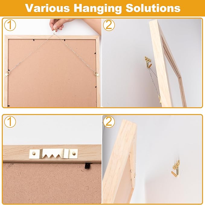 KURUI 303Pcs Picture Hanging Kit, Picture Hangers Assorted Kit with Heavy Duty Picture Hanging Hooks/Hardware Nails/Sawtooth/Wire/D Rings/Level, Metal Picture Wall Hooks for Frame Canvas Mounting
