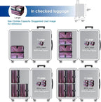 Grand Fusion Stow-N-Go Packing Organizer for Luggage, Portable Hanging Travel Shelves, Carry-On Closet, Hanging Packing Cubes, Collapsible Carry-On Organizer for Cruises & Hotels Burgundy - L