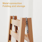 Bamboo Shoe Rack Organizer for Closet and Entryway - Space-Saving Shoe Stand with Narrow Design - Versatile Shoe Holder for Door or Closet Shelf,Garage Bedroom can Freely Stack DIY Small Shoe Racks