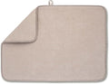 Bellemain XL Dish Mat 24" x 17" ( LARGEST MAT ) Microfiber Dish Drying Mat , Super absorbent ( Ivory )