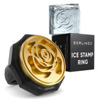 Berlinzo Brass Ice Stamp Ring Letter L