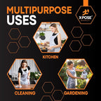 Xpose Safety 300 White Plastic Disposable Aprons for Cooking & more Individually Packaged, Durable 1 Mil Waterproof Polyethylene 24" x 48"