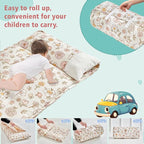 Toddler Nap Mat with Removable Pillow,Ultra Soft Slumber Bags for Girls,Kids Sleeping Bags with Roll Up Design, Perfect for Preschool,Daycare,Kindergarten