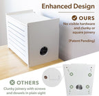 Wooden WiFi Router Storage Box - Deluxe Wall Mountable Decorative Modem Shelf Hider Cover with Cable Management System - Rustic Home Organization Solution for Most Routers Up to 11" Tall - White