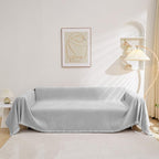 MEETSKY Grey Sofa Cushion Covers Sofa Covers Dog Couch Cover for Sofa Chenille Couch Sofa Slipcover for Pets Sofa Cover Thick Washable Sectional Slip Covers for Sofas/Couches, 91" x 150", Light Grey