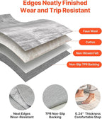 VEVOR 10 x 14 ft Area Rug Large Washable Rug Non-Slip and Tear-Resistant Soft Carpet Pet & Child Friendly Modern Area Rugs Indoor Mat for Bedroom Office Living Room Kids Room Entryway Gray