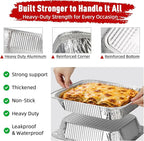 Aluminum Pans Half Size 9x13, 60 Pack, Disposable Foil Pans
