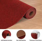 jxgzyy Red Carpet Runner for Party, 2'11" x 9'10" Non Slip Runner Rug, Heavy Duty Indoor Outdoor Floor Mat for Wedding, Hollywood Movie Award Ceremony Decoration