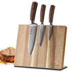 Wakoli Culinary Asia 4-Piece Asian Knife Set, VG10 Damascus, Magnetic Block
