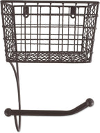 DII Rustic Farmhouse Bathroom Décor, Metal Storage, Toilet Paper Holder, Rustic