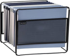 Mind Reader Hanging File Folder Organizer, Desktop Organizer, Storage, Office, Metal Mesh, Black