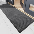 Durable Front Door Mat, 72" x 24" Heavy Duty Indoor Outdoor Doormat for Entryway, Non-Slip Rubber Backing, Stain and Fade Resistant Commercial Floor Mat for Home Office Entry
