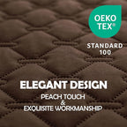 gogobunny 3X Stronger Waterproof Pet Blanket, Scratch Proof Furniture Protector for Dogs Cats, Reversible Cover 82x120 Inch, Dark Chocolate