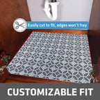 Drymate Premium XL Under Sink Mat, Waterproof Cabinet Protection Mats for Kitchen & Bathroom, Absorbent Shelf Liners, Slip-Resistant, Non-Adhesive, Machine Washable (USA Made)(24”x59”)(Indigo Grey)